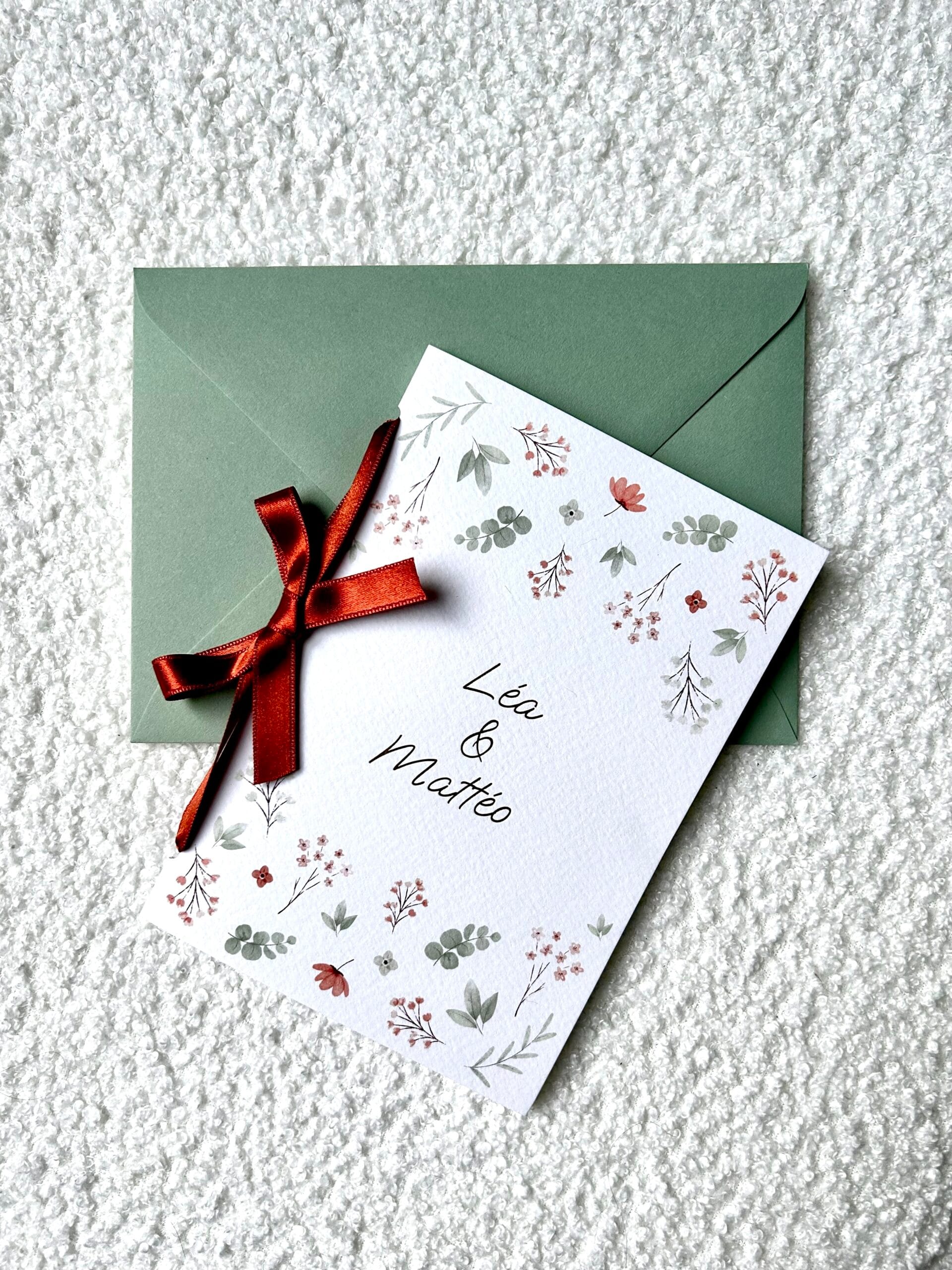 Faire-part de mariage